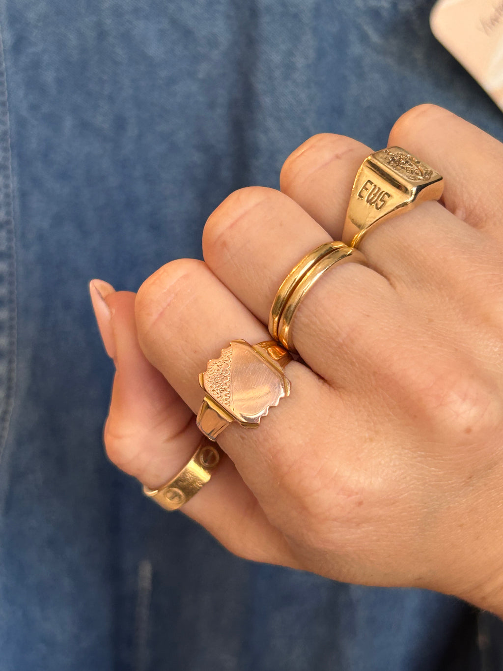 Rosy Signet Ring