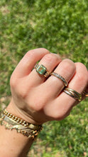 Load image into Gallery viewer, Green Sapphire Two Tone Ring
