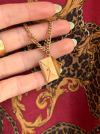 Solid Figaro Letter Charm Bracelet