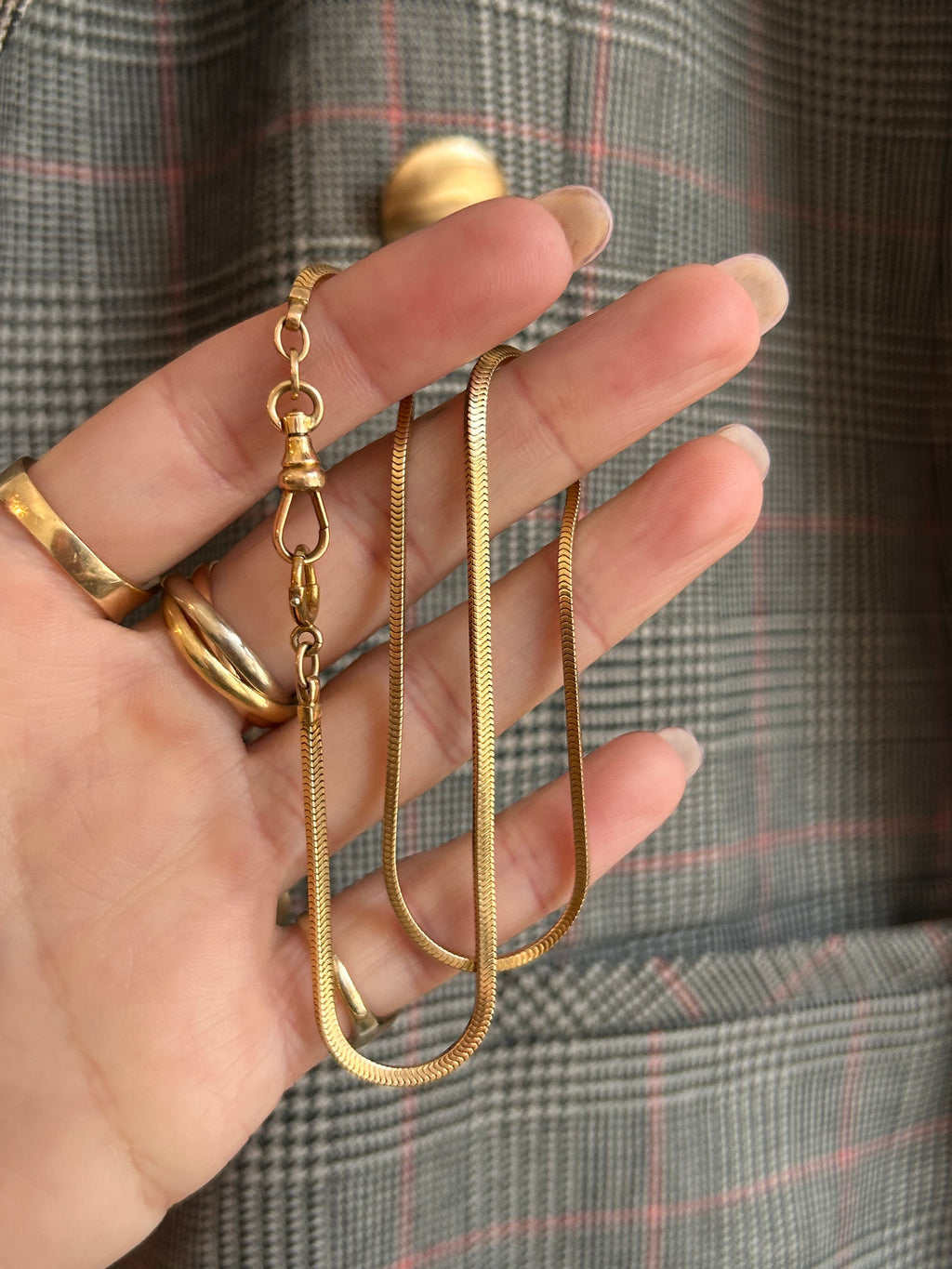 Square Snake Watch Chain