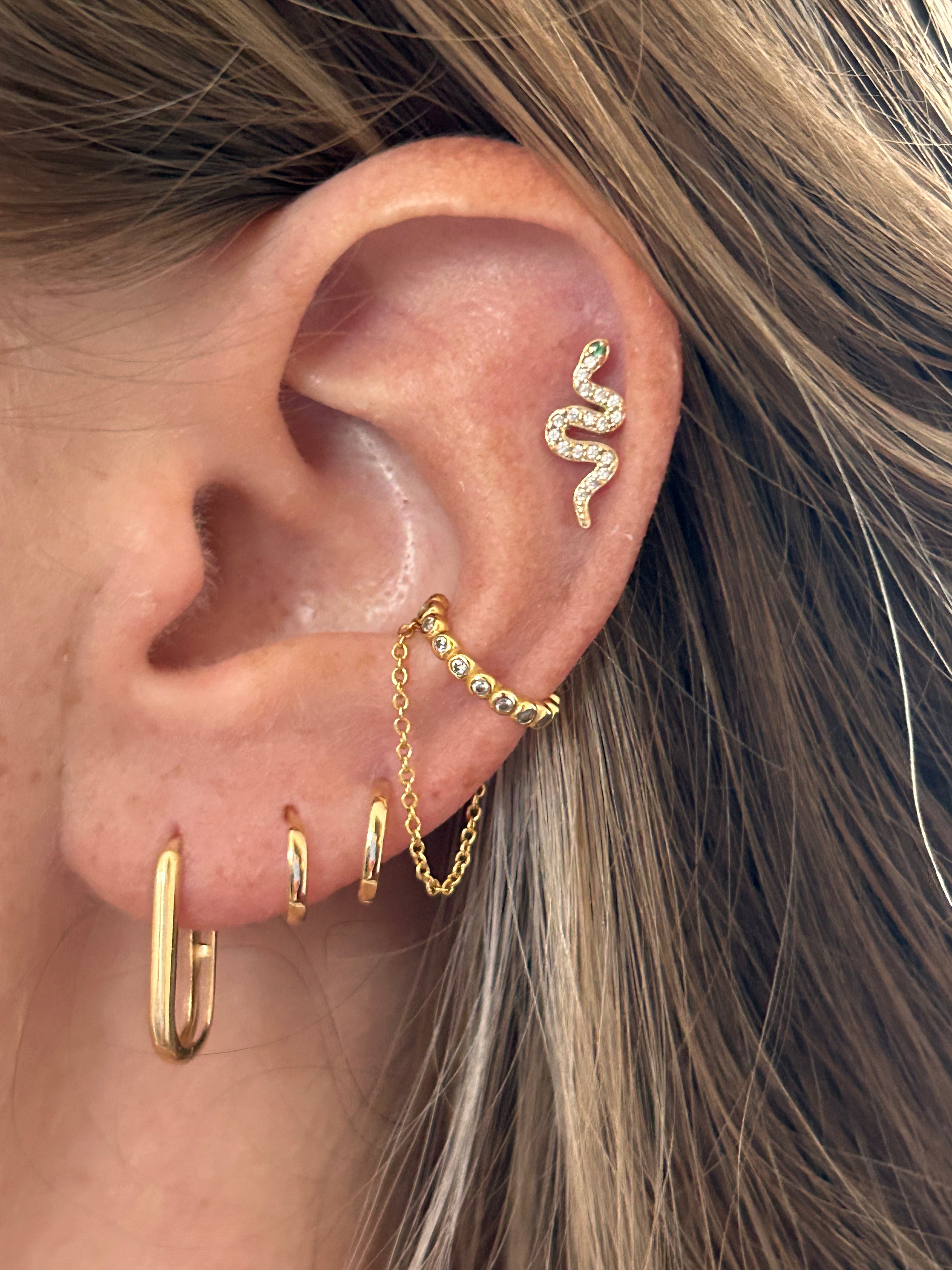 Rectangular Snap Mini Hoops