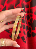 Striped Snap Bangle