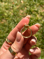 Green Sapphire Two Tone Ring