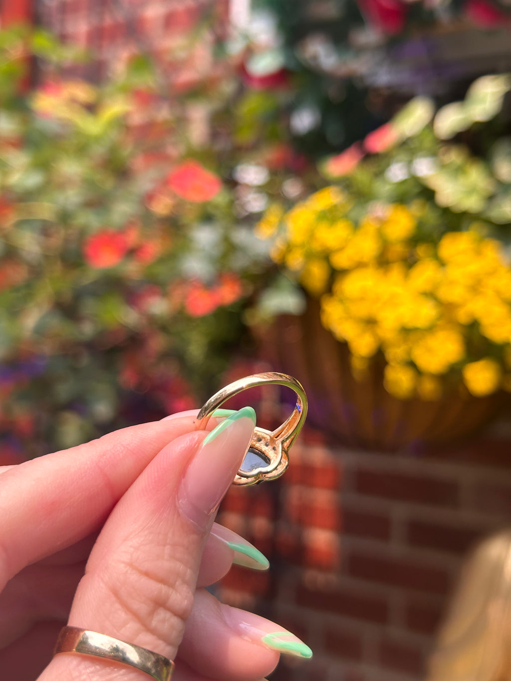 Onyx Diamond Heart Ring