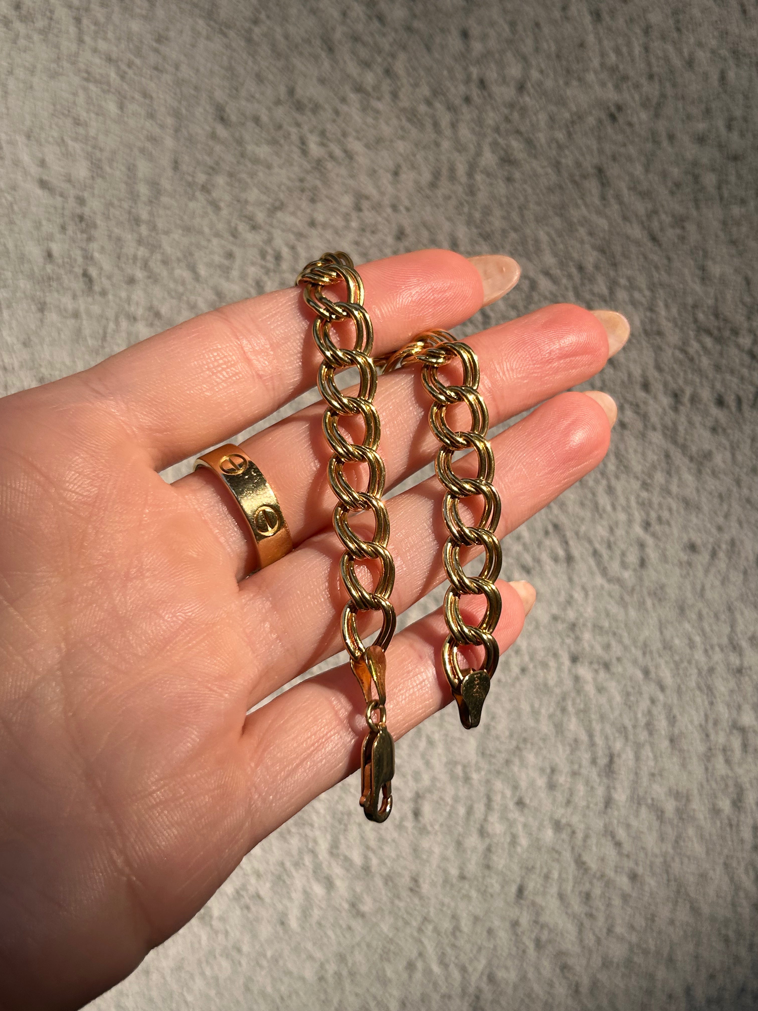 Vintage Double Curb Bracelet