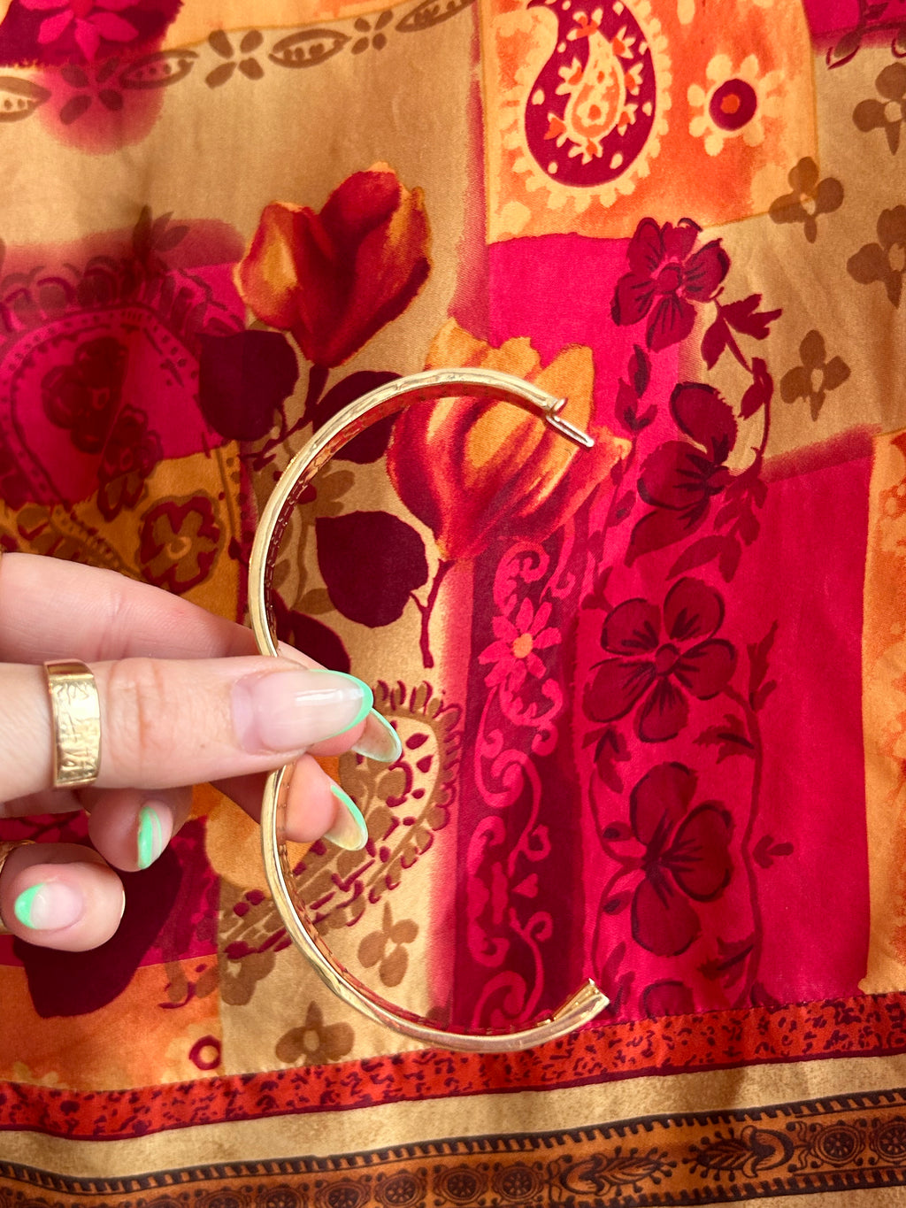 Honeycomb Turquoise Bangle