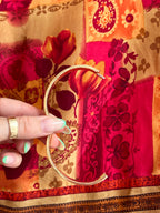 Honeycomb Turquoise Bangle