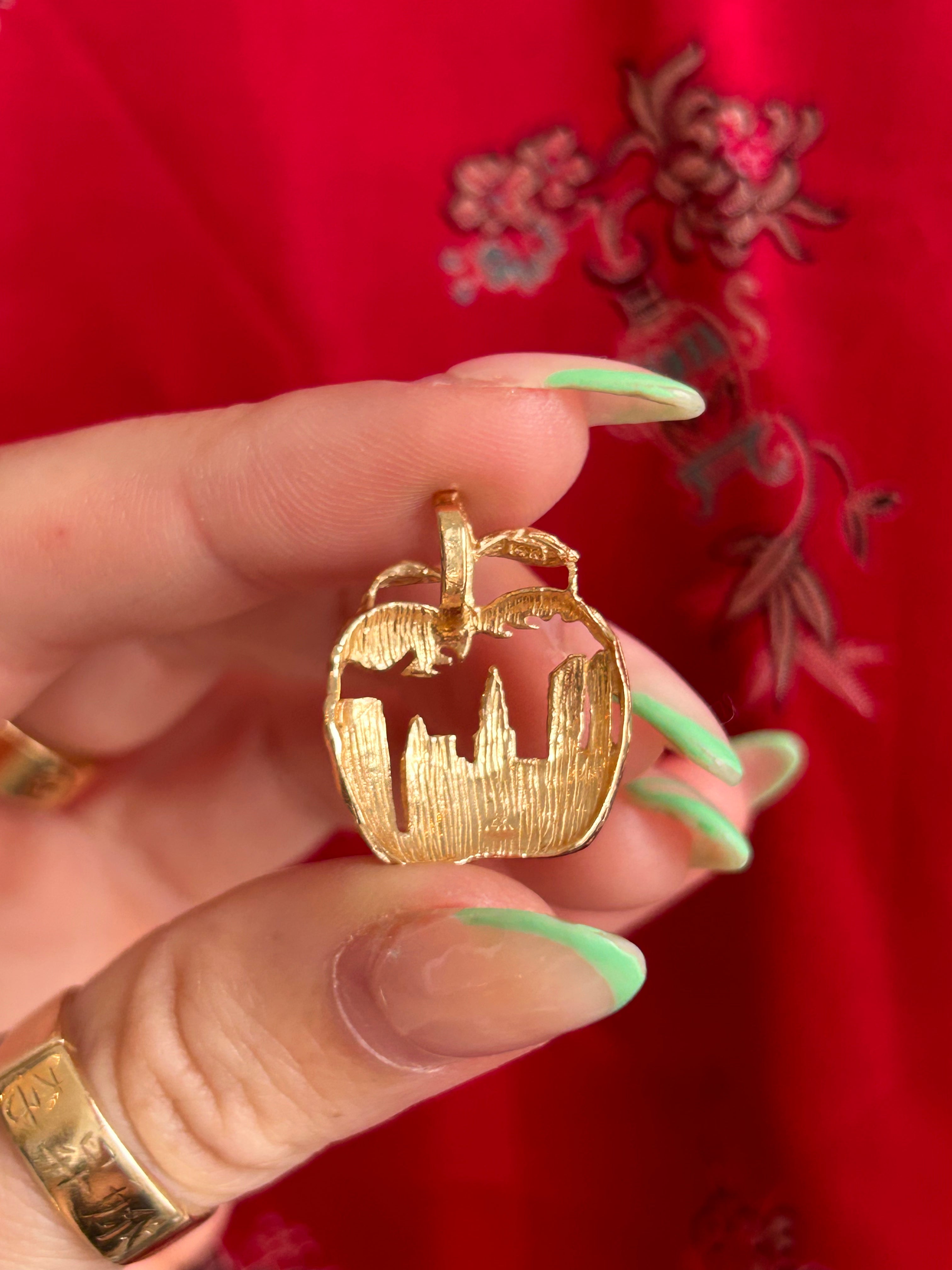 NYC Apple Charm