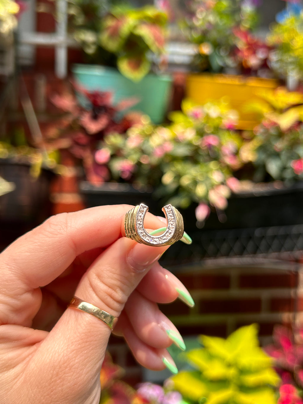 Diamond Horseshoe Ring