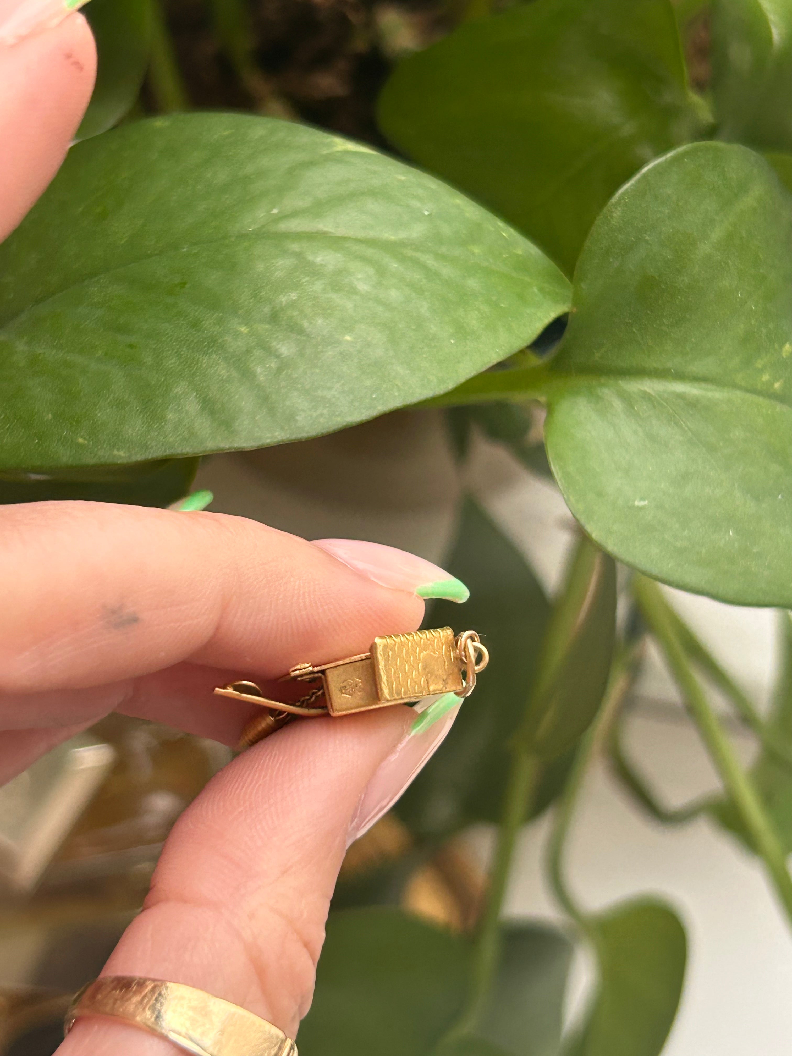 Birdhouse Clock Charm