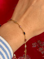 Dainty Gemstone Bracelet or Anklet