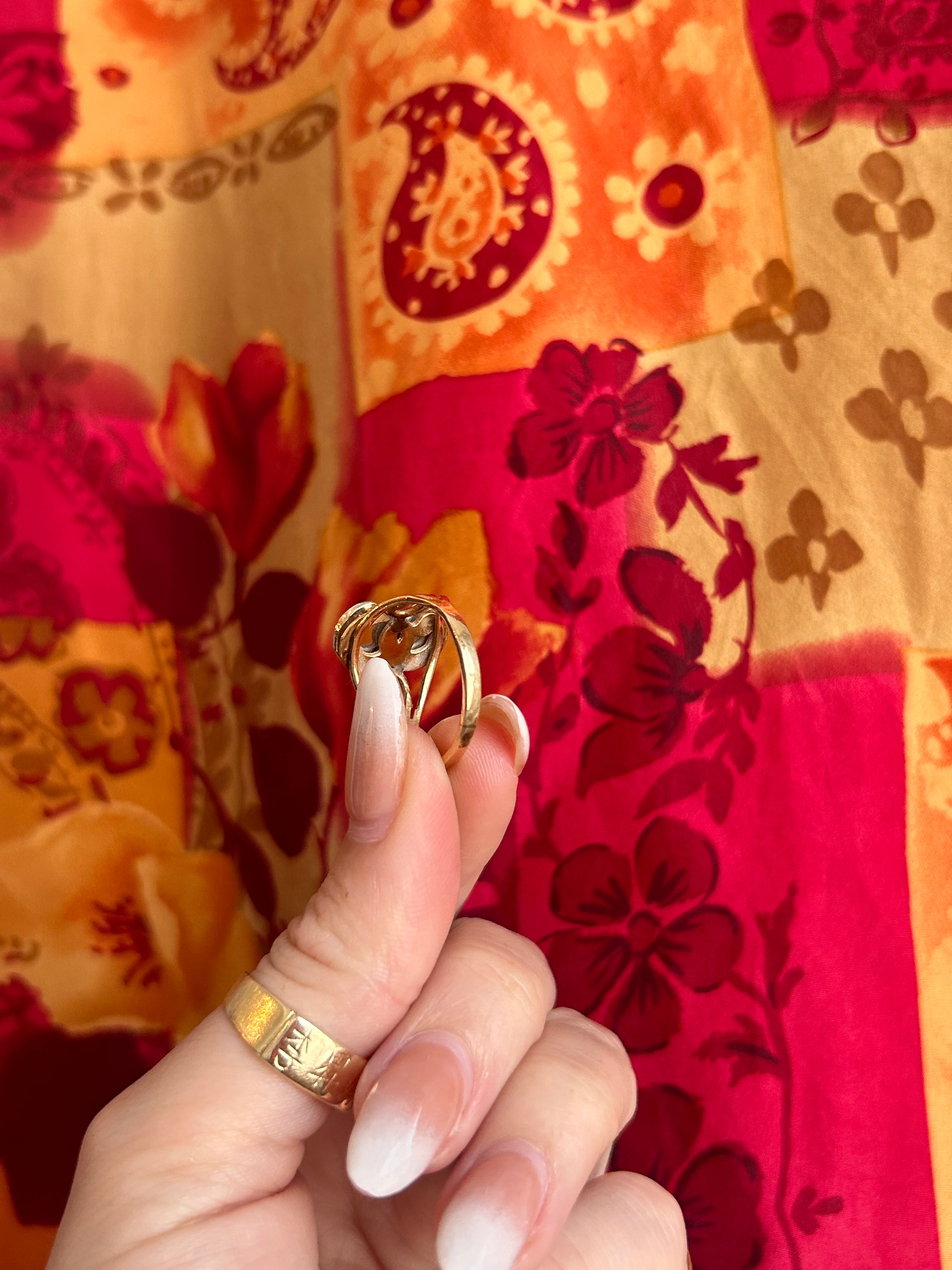 Diamond E Ring