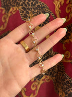 Diamond Tilted Heart Bracelet