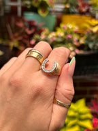 Diamond Horseshoe Ring