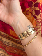 Honeycomb Turquoise Bangle