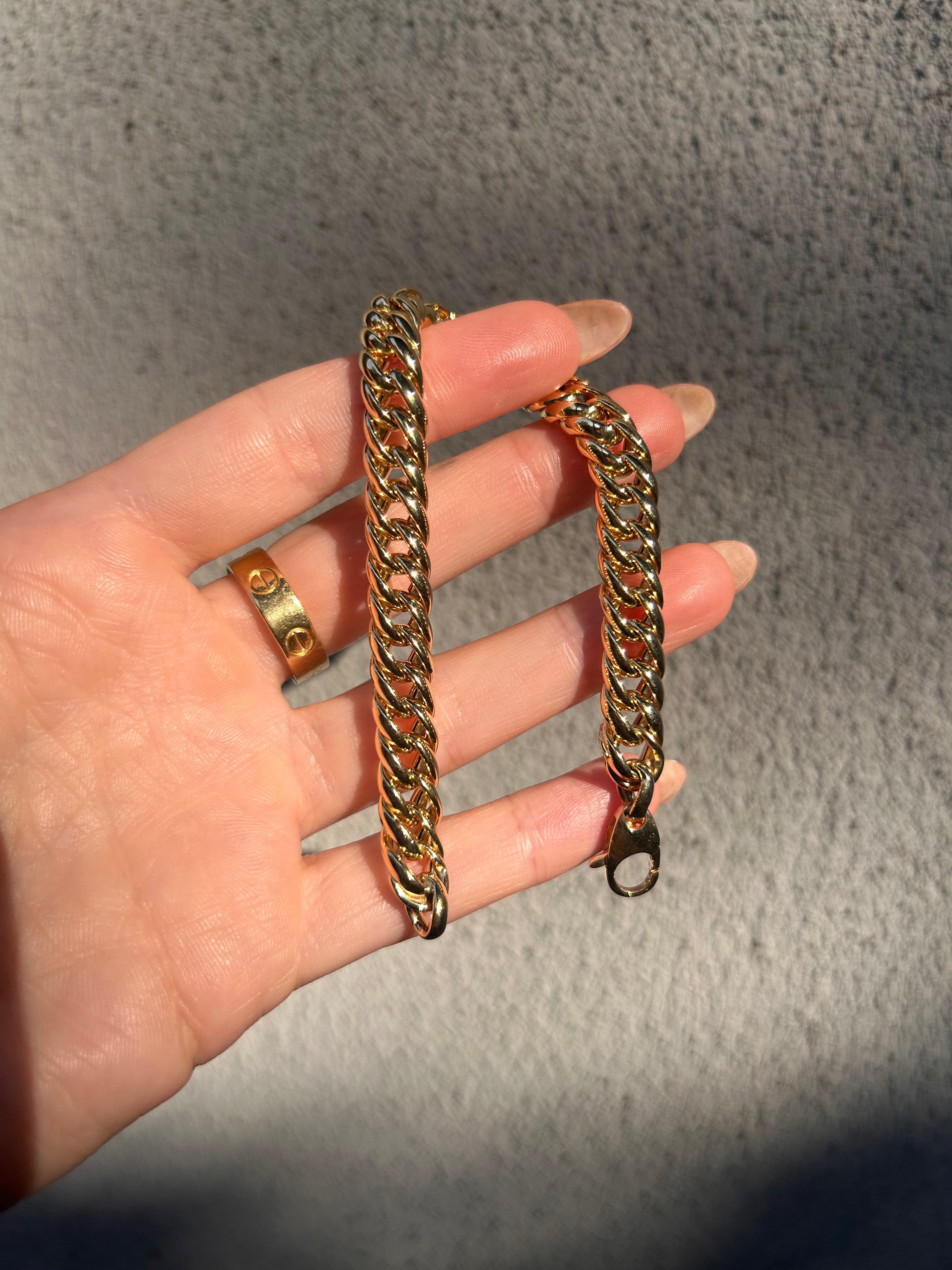 Puffy Woven Curb Bracelet