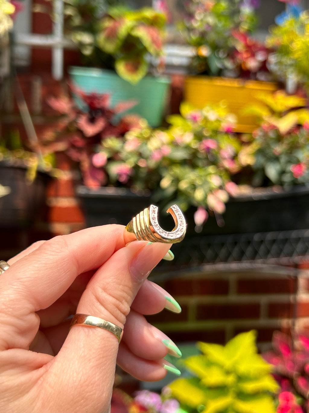 Diamond Horseshoe Ring