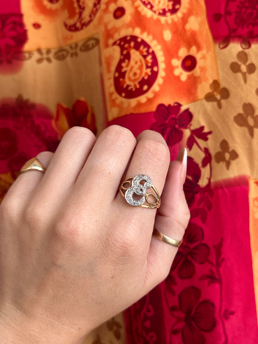 Diamond E Ring