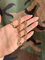 Textured Charm Bracelet