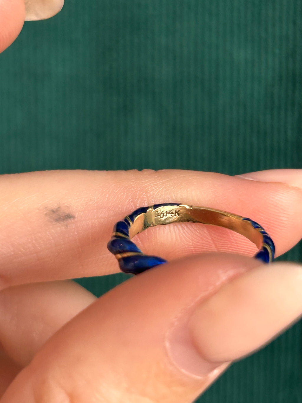 Twisted Enamel Ring