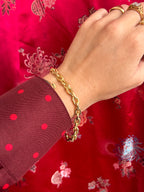 Chunky Puffy Biker Bracelet