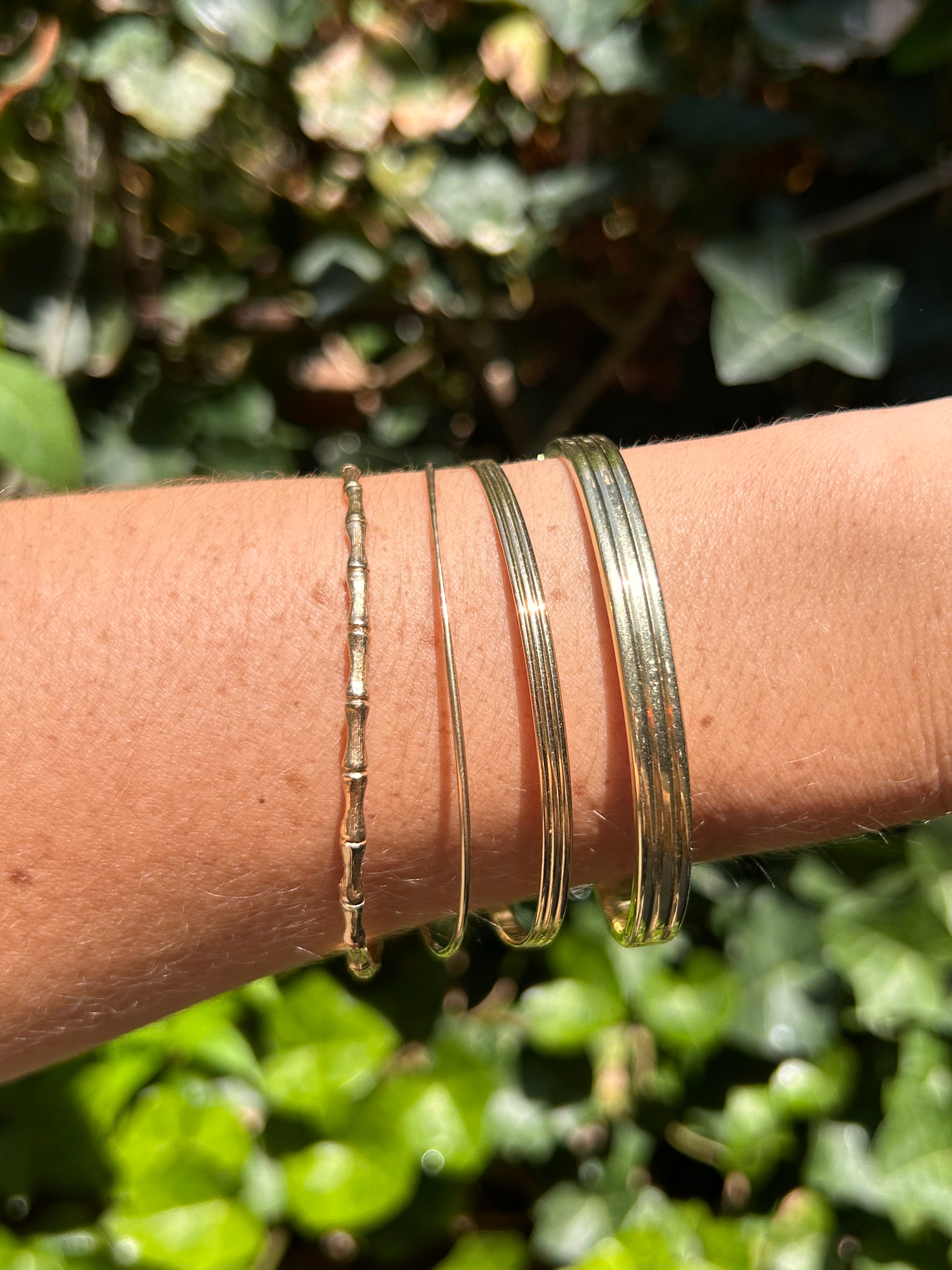 Striped Snap Bangle