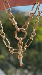 Solid Trombone Watch Chain