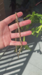 Rare Antique Love Knot Torpedo Watch Chain