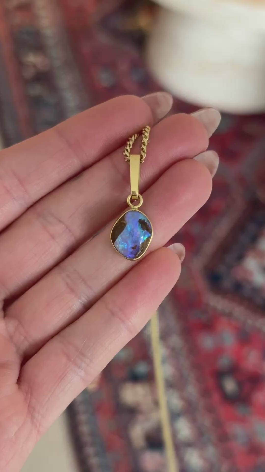 Boulder Opal Charm