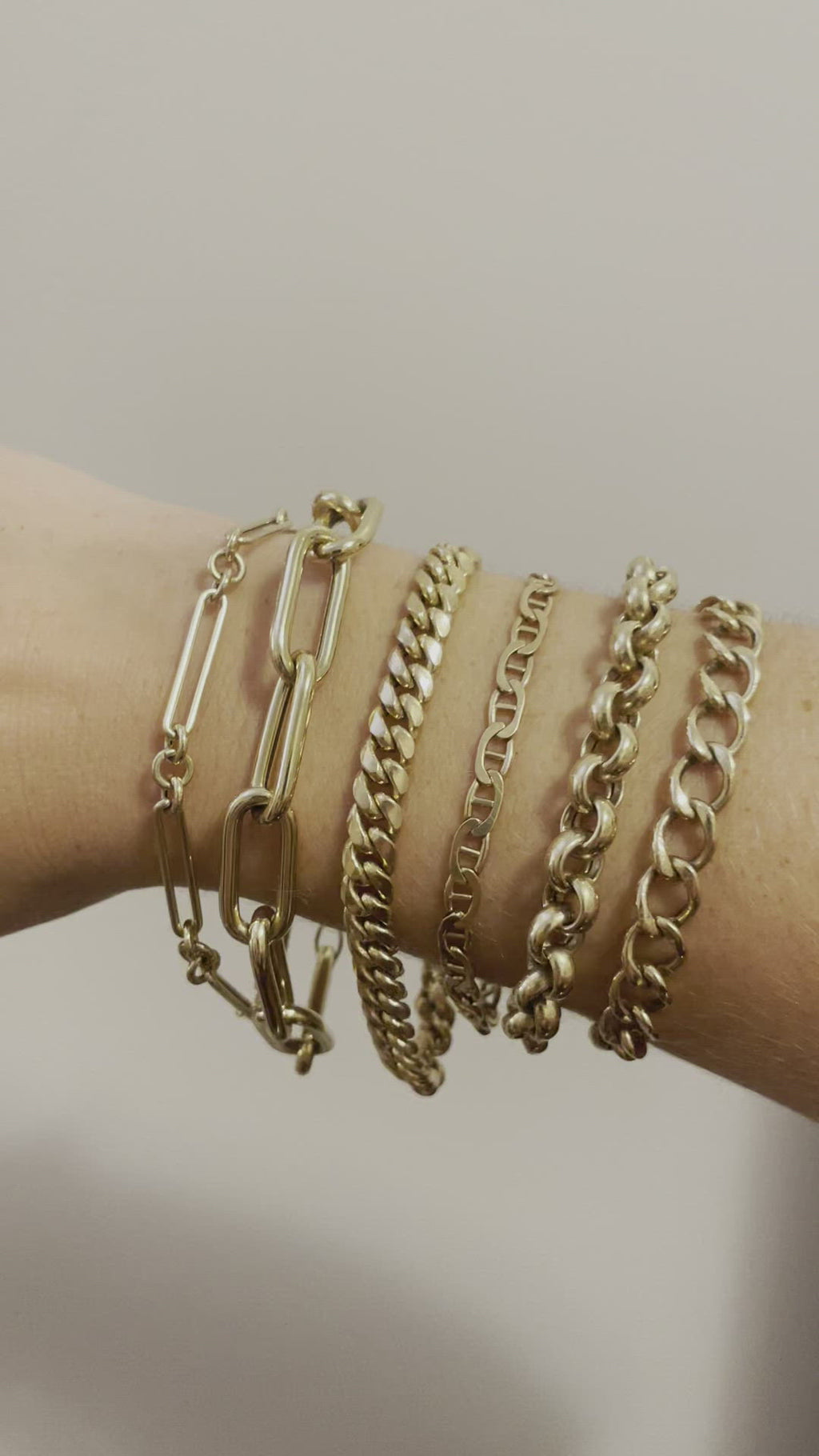 Vintage Puffy Curb Bracelet