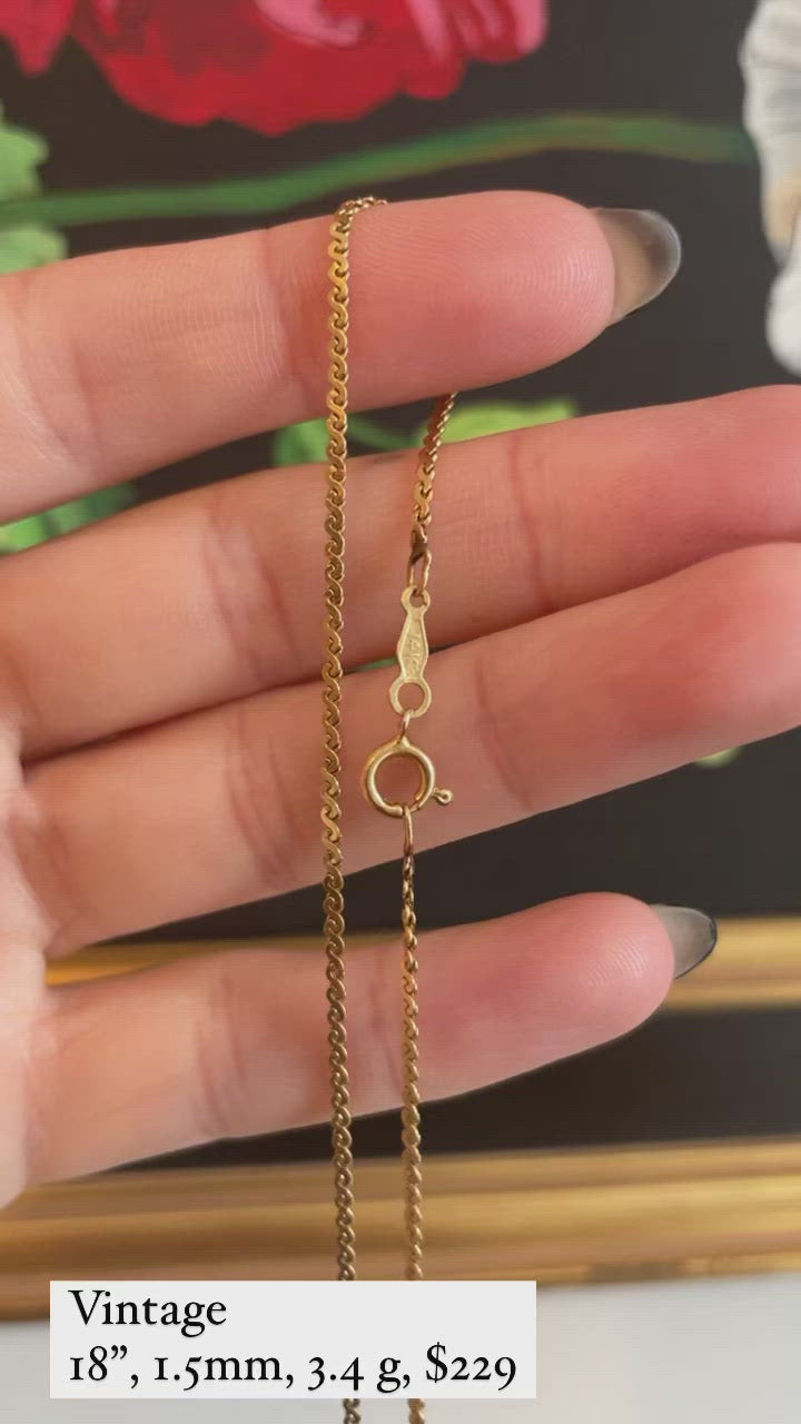 Vintage 17” S link chain