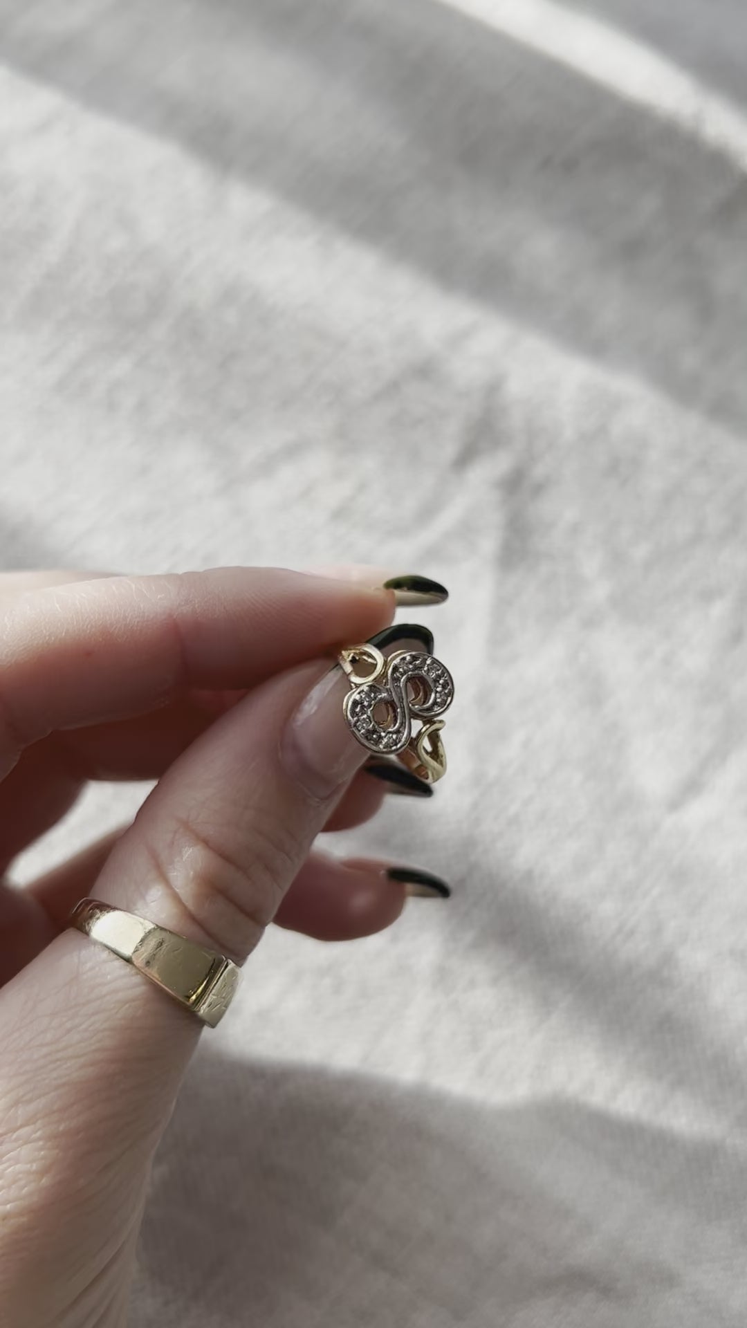 Diamond S Ring