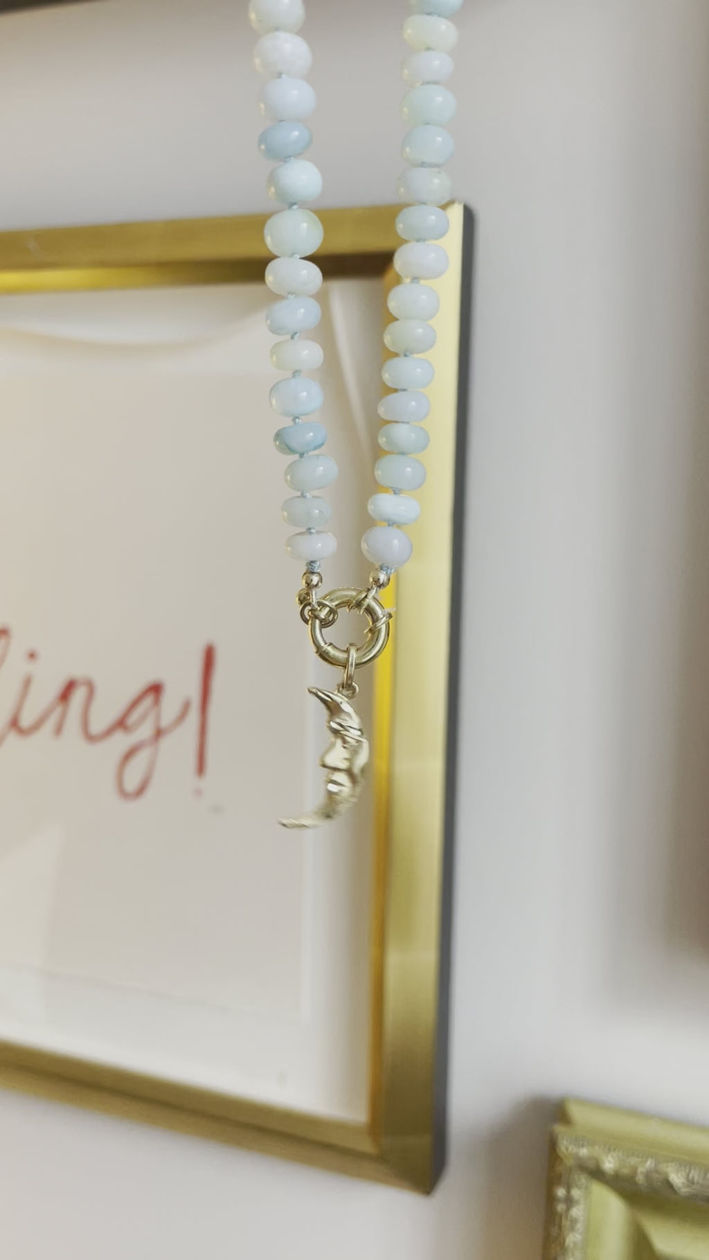 Luna Blue Opal Necklace