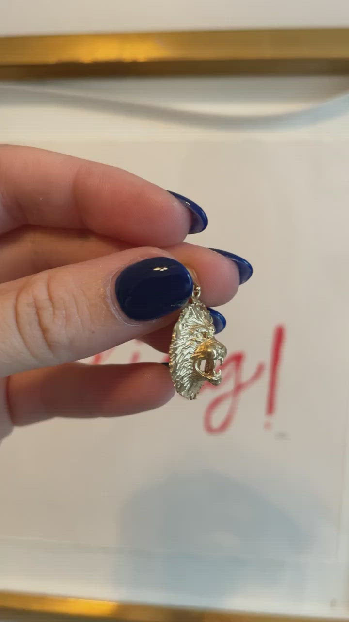 Vintage Lion Charm