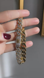CZ Chunky Curb Bracelet