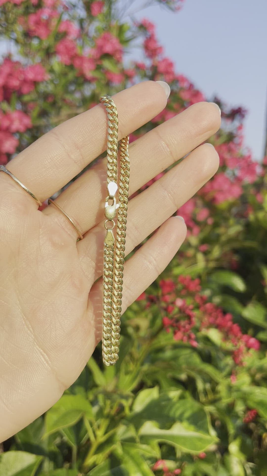 Miami curb chain bracelet