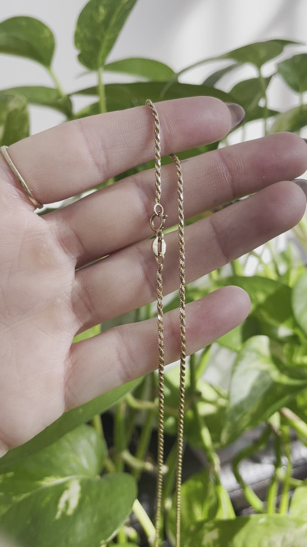 Diamond Cut Vintage Rope Chain