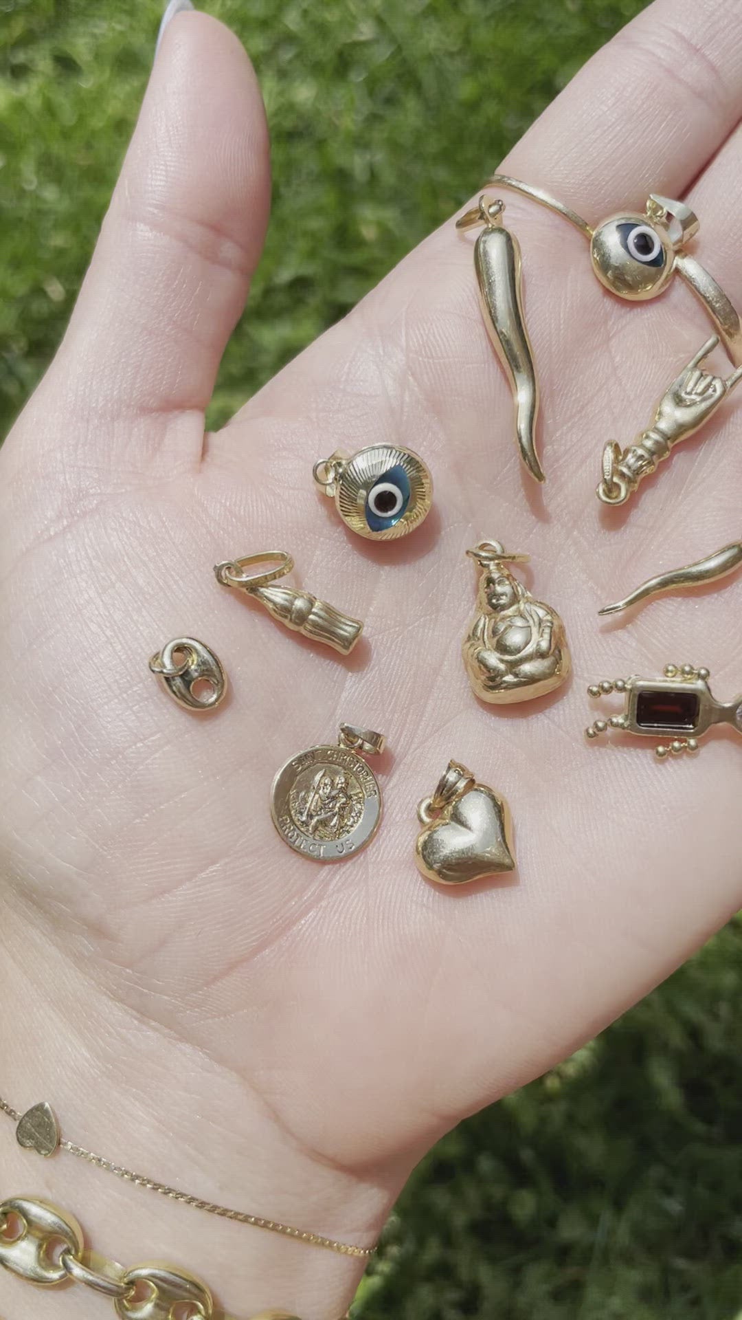 Vintage evil eye charm