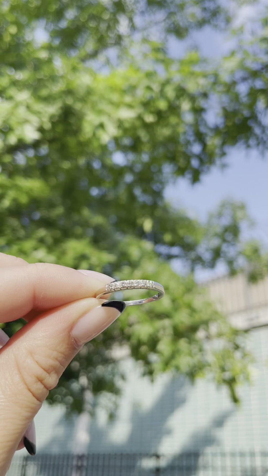 Vintage Dainty Diamond Stacker