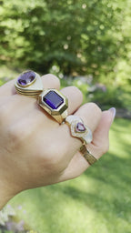 Square Amethyst Ring