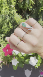 Emerald Snake Ring