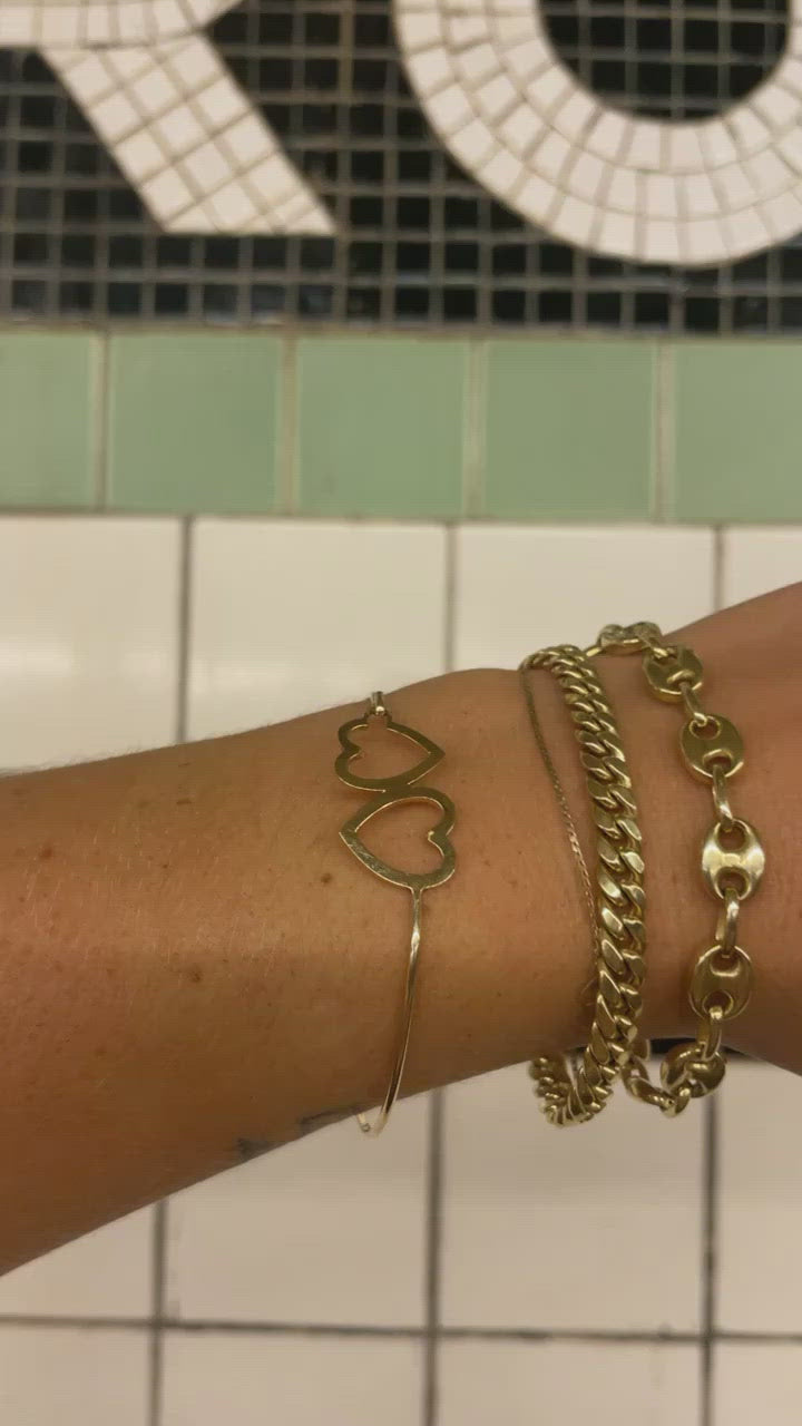 Vintage Heart Bangle