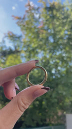 18k Saucer Puffy Band