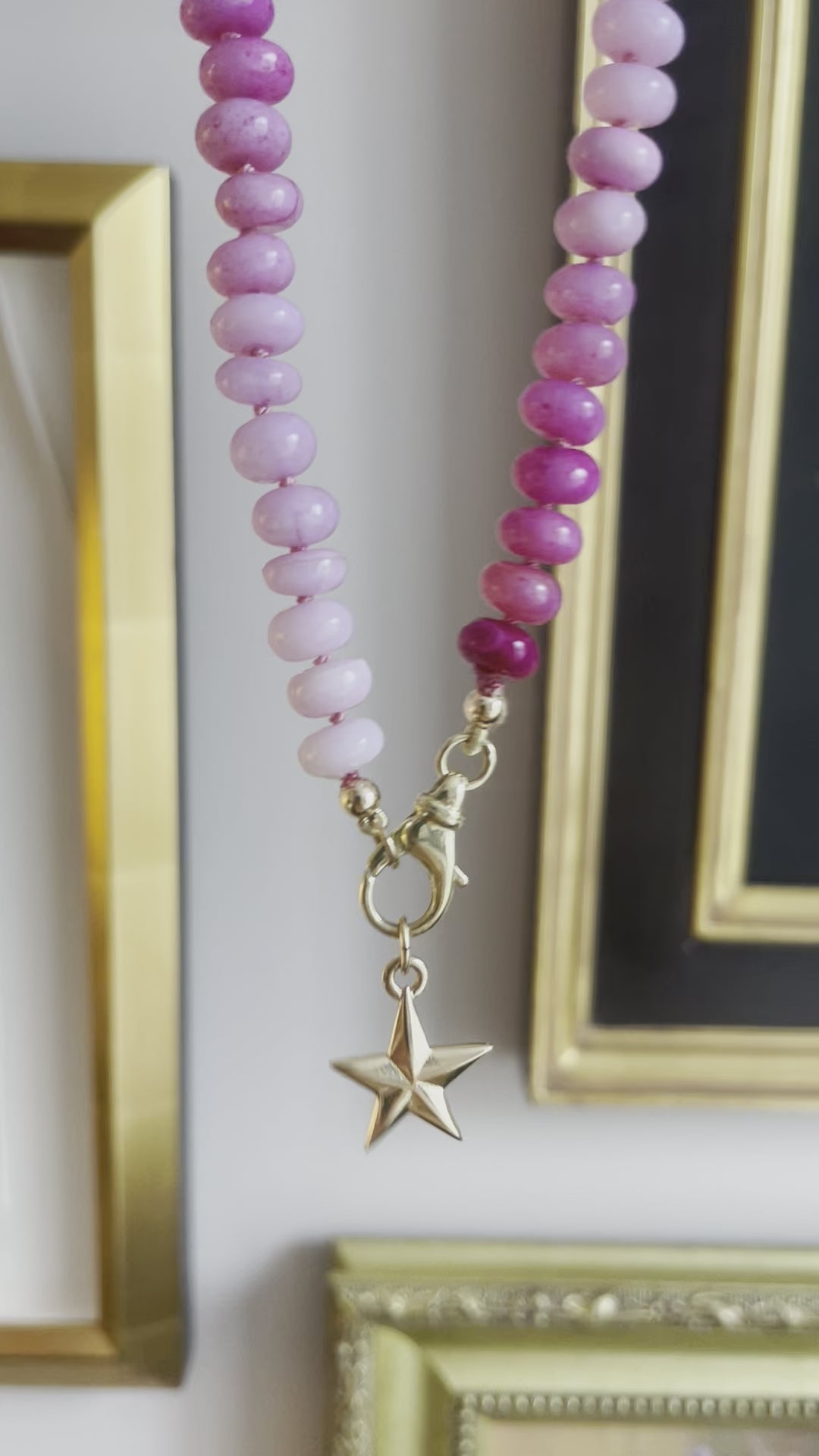 Ombré Pink Opal Necklace