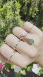 Emerald Snake Ring
