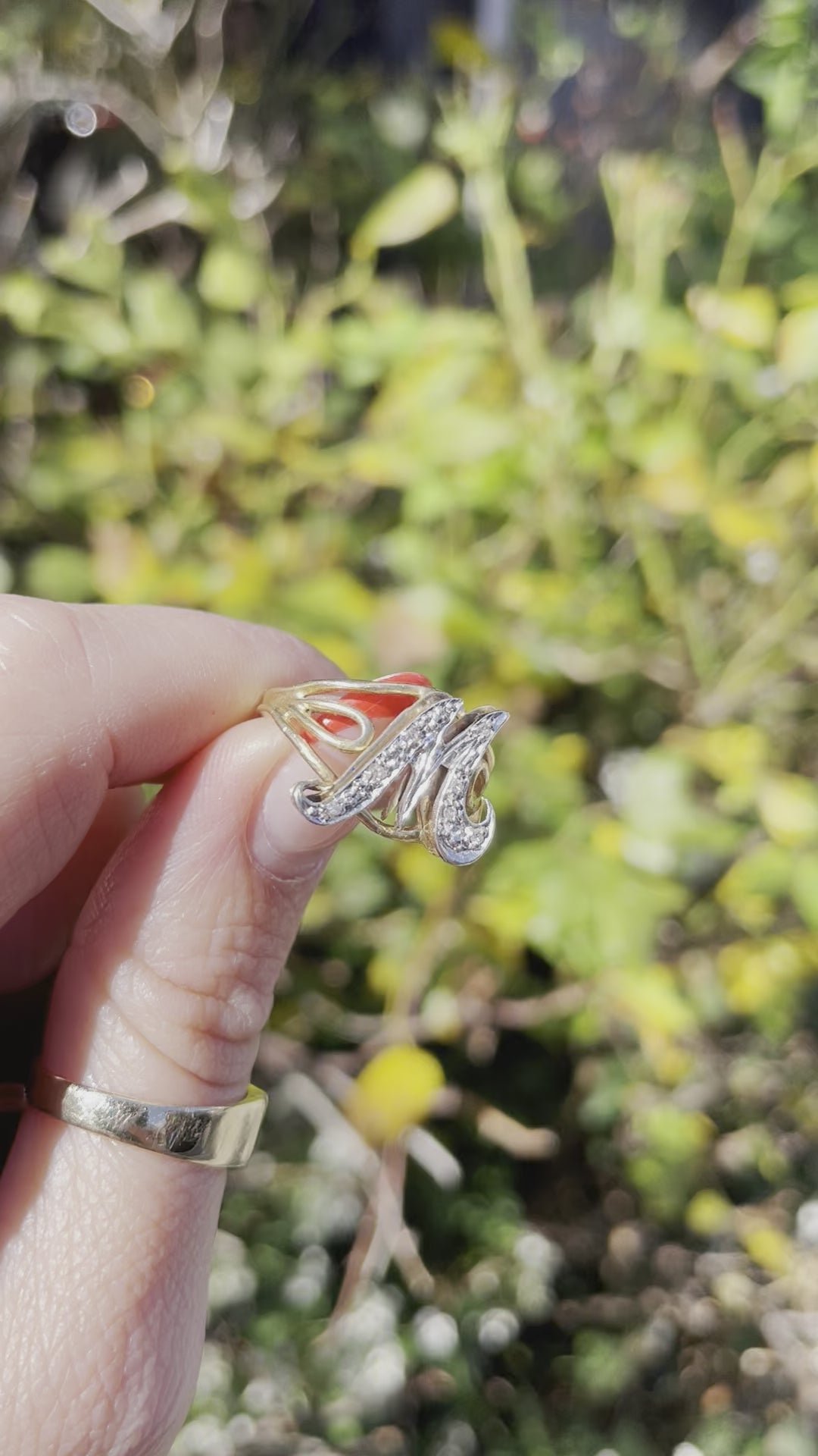 Diamond Letter Ring