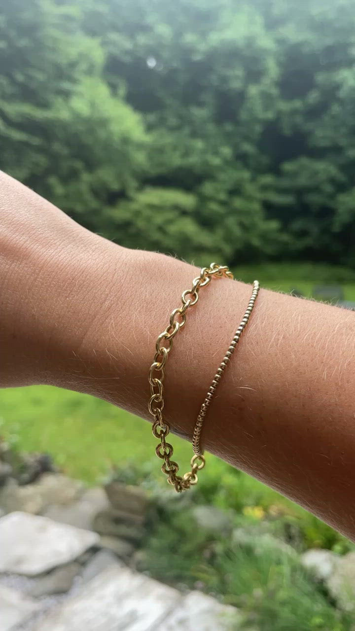 8” rolo chain bracelet