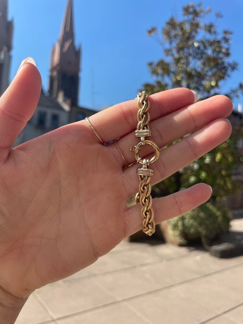 Vintage Woven Bracelet 14K Gold