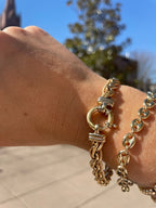 Vintage Woven Bracelet 14K Gold