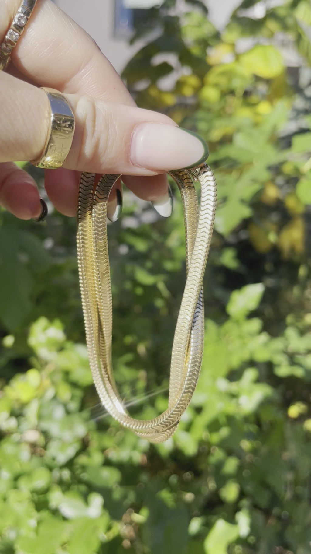Vintage Square Snake Chain